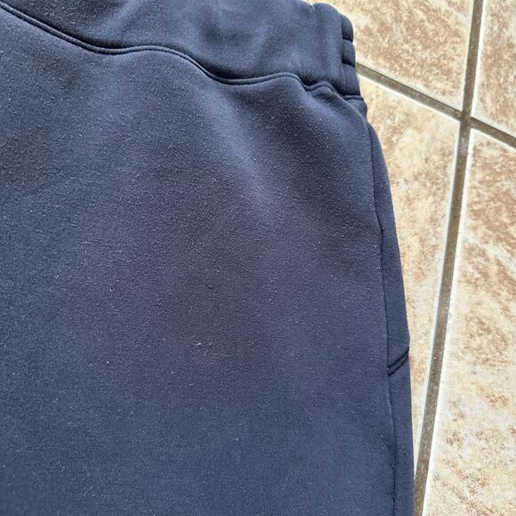Spanx Airluxe Cropped Wide Leg Pant Navy Blue Size XLarge Pull On Elastic Waist - Picture 5 of 12